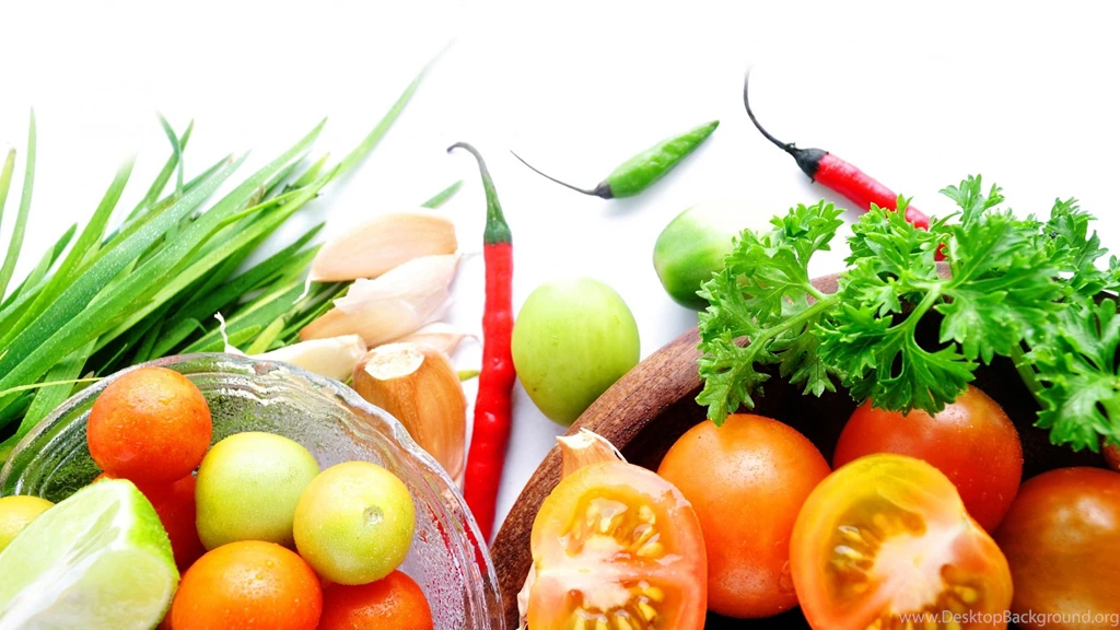 Download Wallpapers 3840x2160 Dishes, Vegetables, Tomatoes, Peppers ...