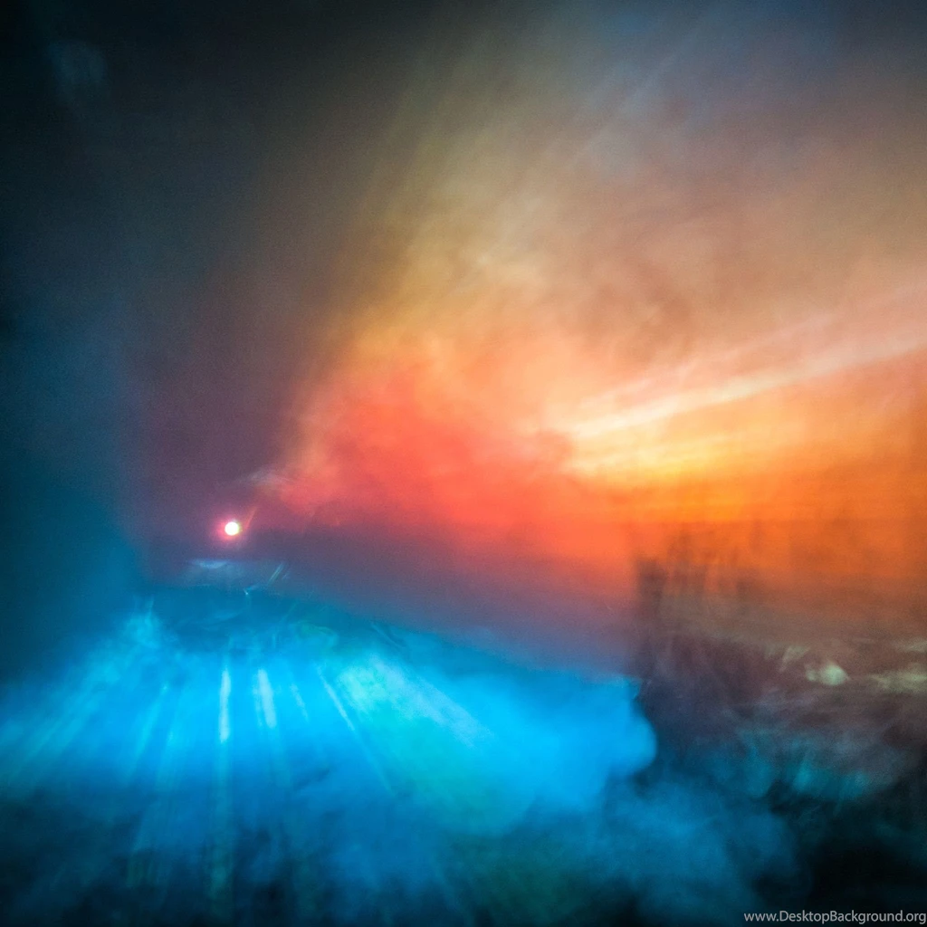 Orange And Blue Fog iPad Wallpapers