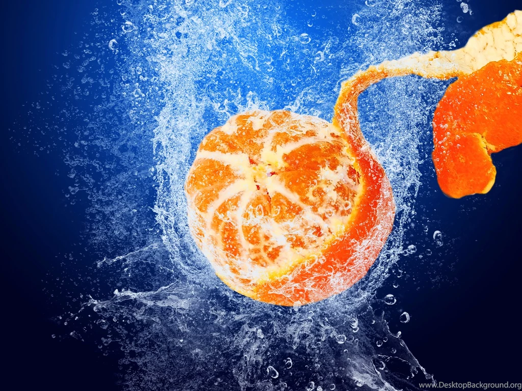 Orange Blue Splash Wallpapers