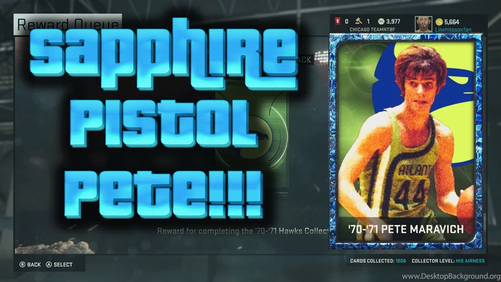 NBA 2K15 MyTeam Sapphire Legend Pack Opening! Sapphire Pistol Pete ...