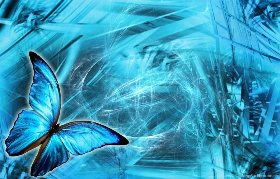Abstract Wallpaper: Blue Butterfly Abstract Wallpapers By EldarielZ