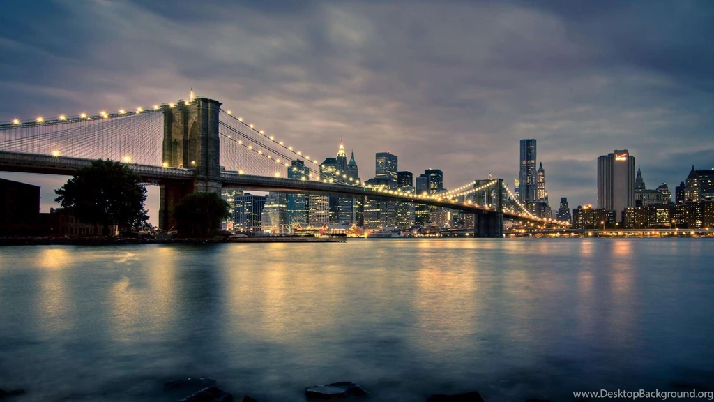 Brooklyng Bridge At Night HDR HD Wallpapers » FullHDWpp Full HD ...