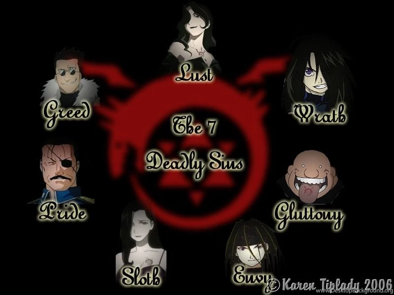 More Of The 7 Sins The Homunculi Wallpapers (5527270) Fanpop