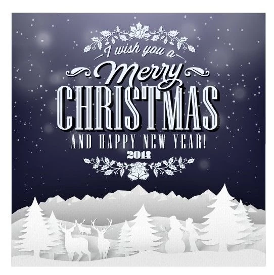 Christmas Backgrounds And Creative Christmas Paper Cut Vector ...