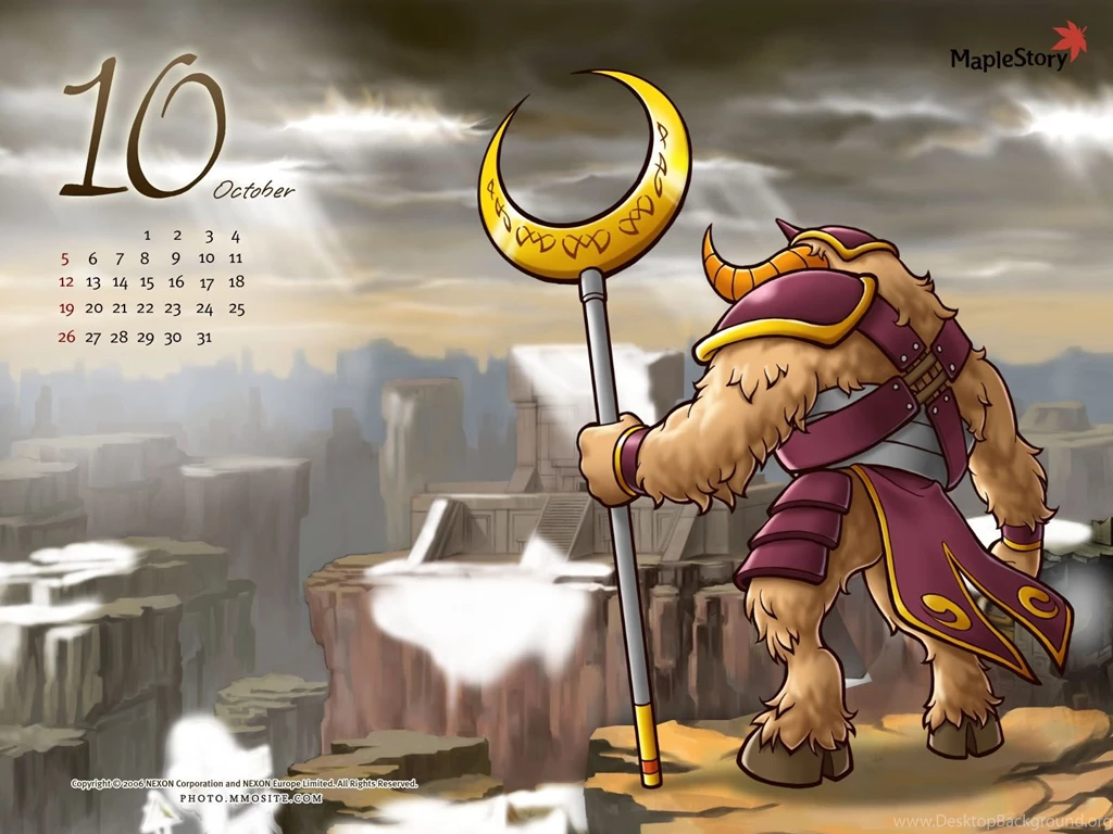 October Calendar MapleStory Wallpapers 15 MapleStory Photo ...