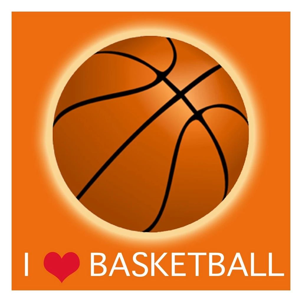 Laila's KDE032 5E I Love Basketball Canvas Art