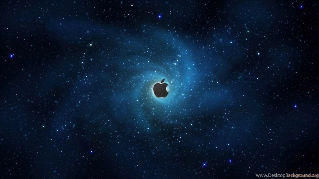 Apple Logo With Stars And Galaxy Wallpapers