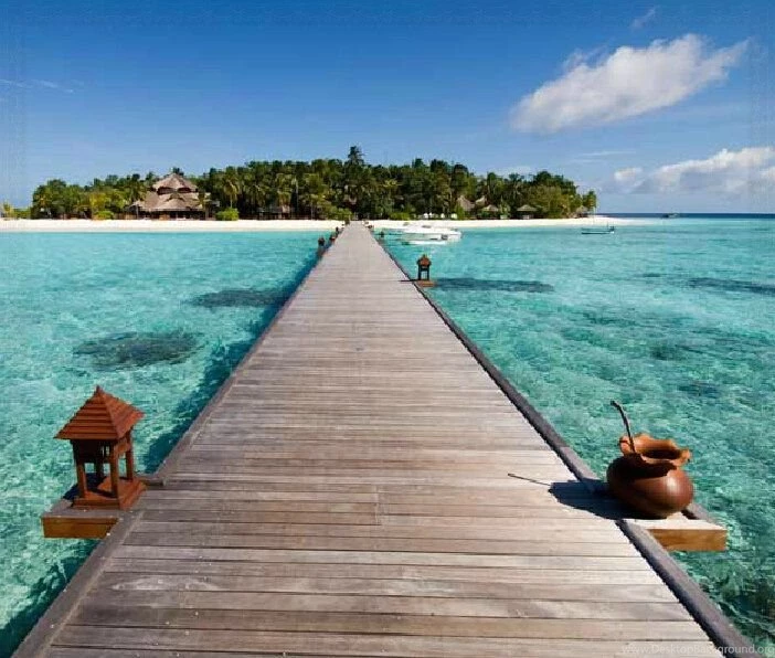 The Sea Beach Beautiful Scenery Television Backgrounds Wallpapers ...