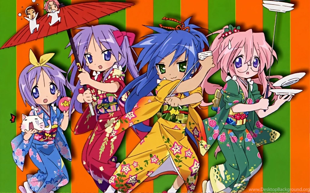Muryou Anime Wallpapers > Lucky Star > Lucky Star Kimono