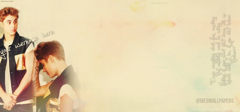 Justin Bieber Personalised Twitter Backgrounds 2 By ...