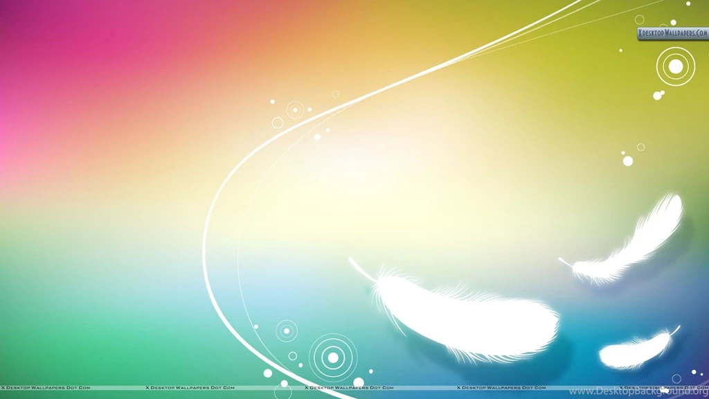 Rainbow Feather Abstract Backgrounds Wallpapers Desktop Background