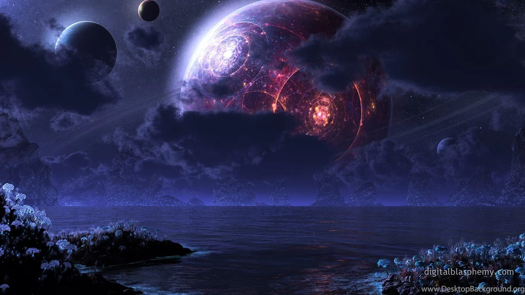 Digital Blasphemy 3D Wallpaper: Phraxis Moon By Ryan Bliss