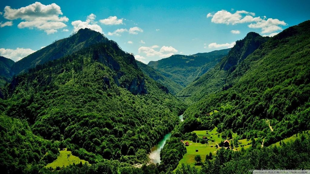 Green Mountains And The River Wallpapers And Images Wallpapers ...