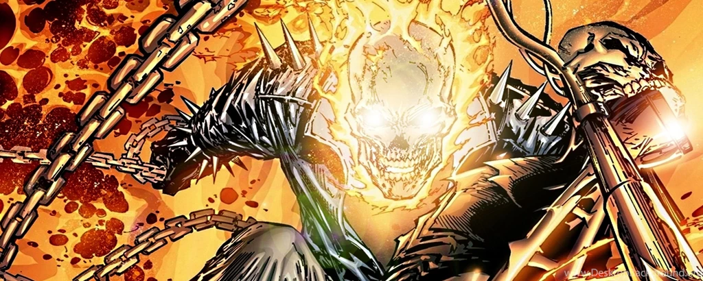 Download Wallpapers 2560x1024 Ghost Rider, Marvel Spotlight, Marvel ...