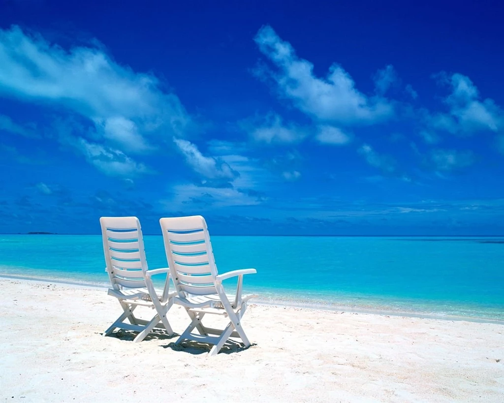 Two Beach Chairs On The Beach Wallpapers 1280×1024 Wallpapers ...