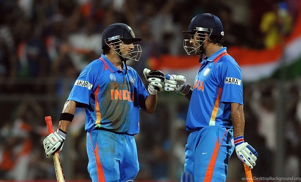 Mahendra Singh Dhoni And Gautam Gambhir In World Cup Final Match ...