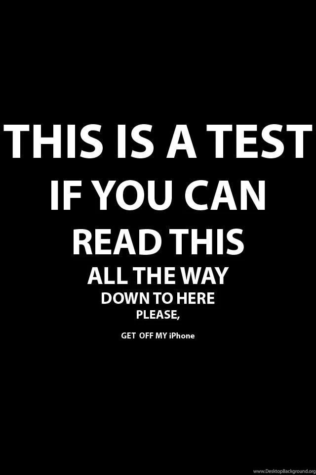 This Is A Test If U Can Read It All The Way Down Here Then Get Off ...