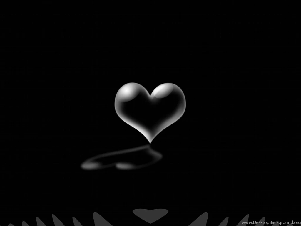 Hearts With Black Backgrounds Wallpapers Cave