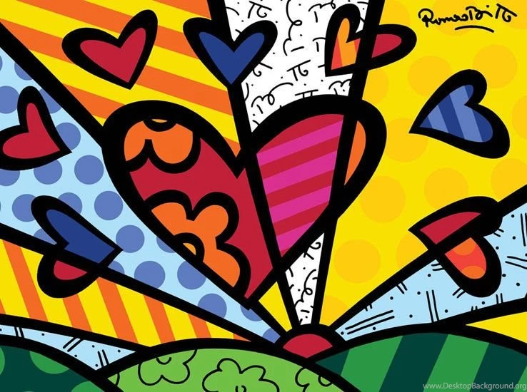 Online Get Cheap Colorful Hearts Wallpapers Aliexpress.com ...
