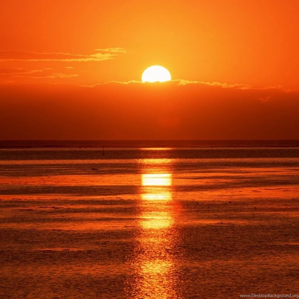 French Seascape Sunset iPad Wallpapers Download