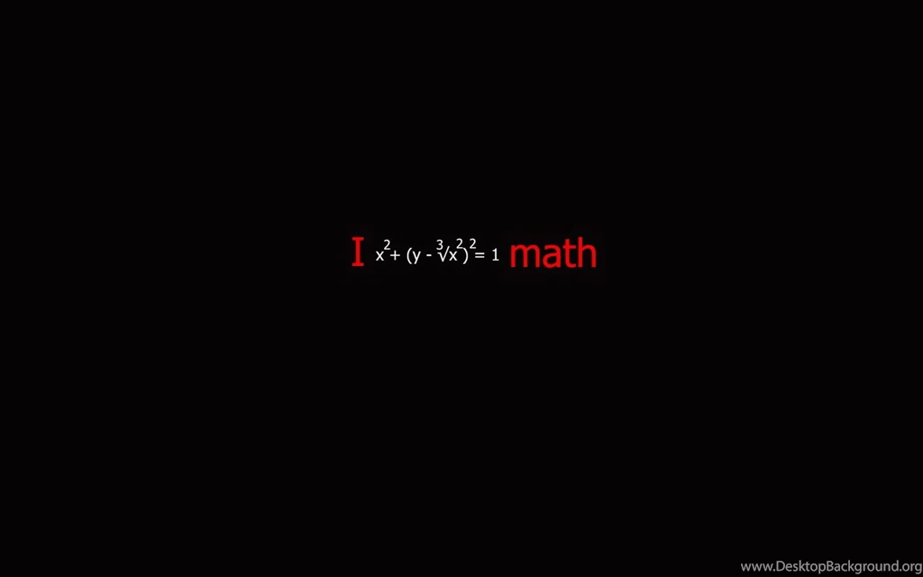 I Love Maths Wide Screen 4K Wallpapers Desktop Background