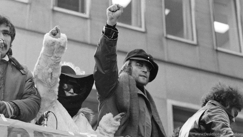 Download Wallpapers 1920x1080 John Lennon, Yoko Ono, Spouses Full ...