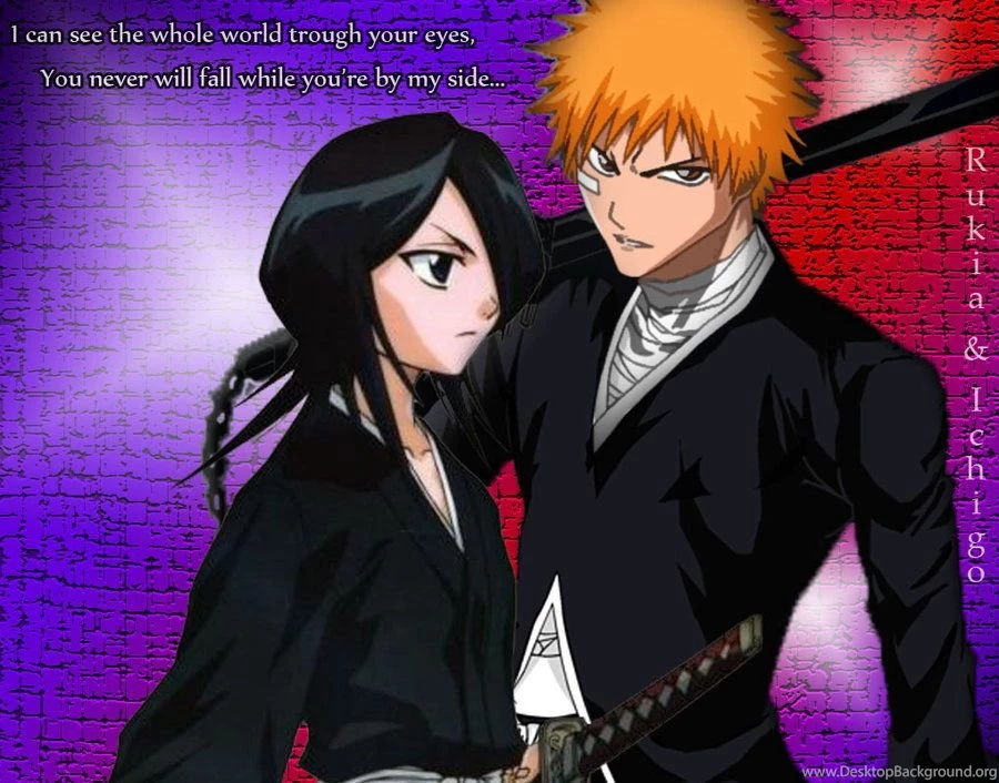 Rukia And Ichigo Wallpapers By Zdemongirl On Deviantart Desktop Background