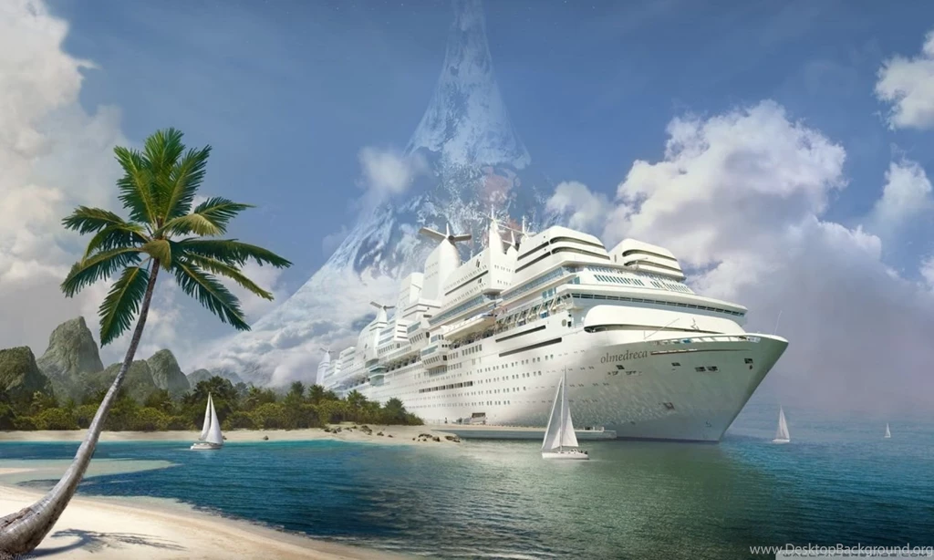 Fantasy Art Huge Yacht HD Desktop Wallpapers : Widescreen : High ...