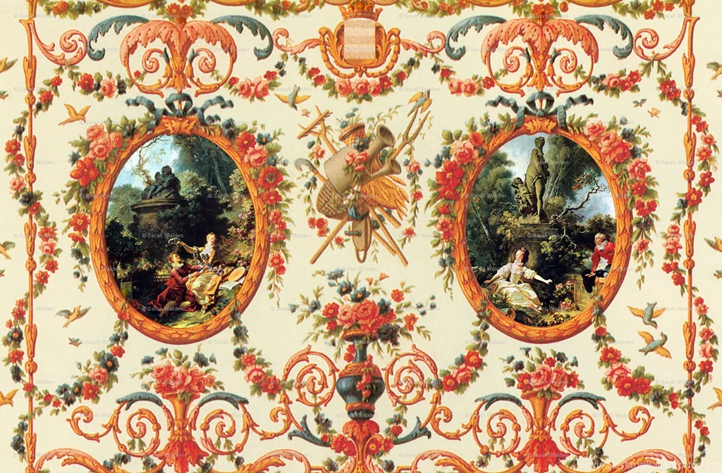 Rococo Lovers ~ Seasons Of Love Fabric Peacoquettedesigns ...