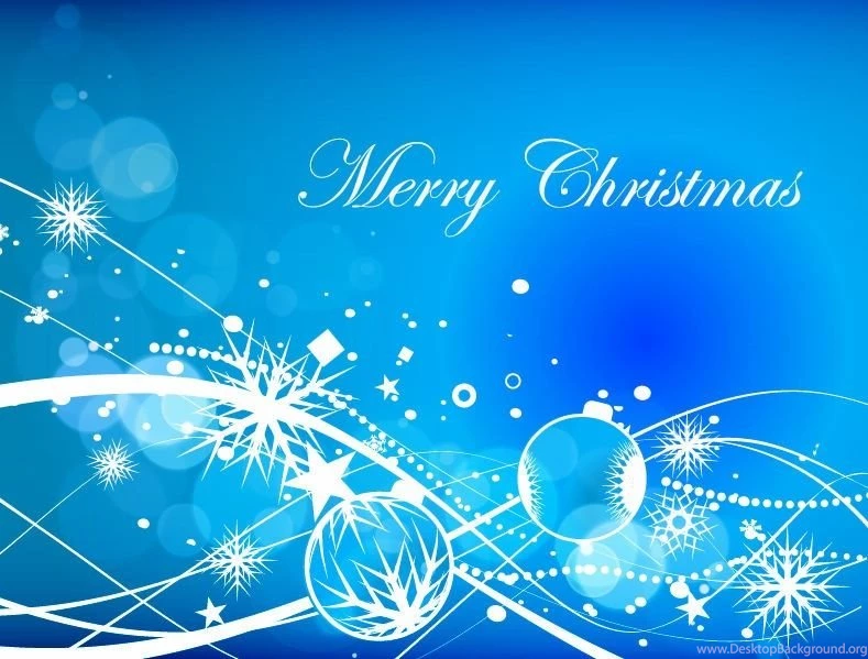 Abstract Blue Christmas Backgrounds Vector