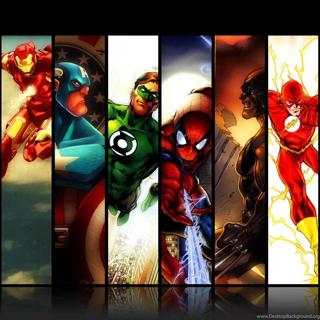 Superheroes iPad 3,4 & Air Wallpapers