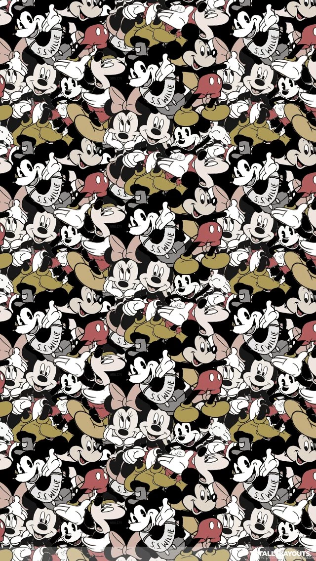 Mickey Mouse Montage iPhone Wallpapers Cartoon Wallpapers