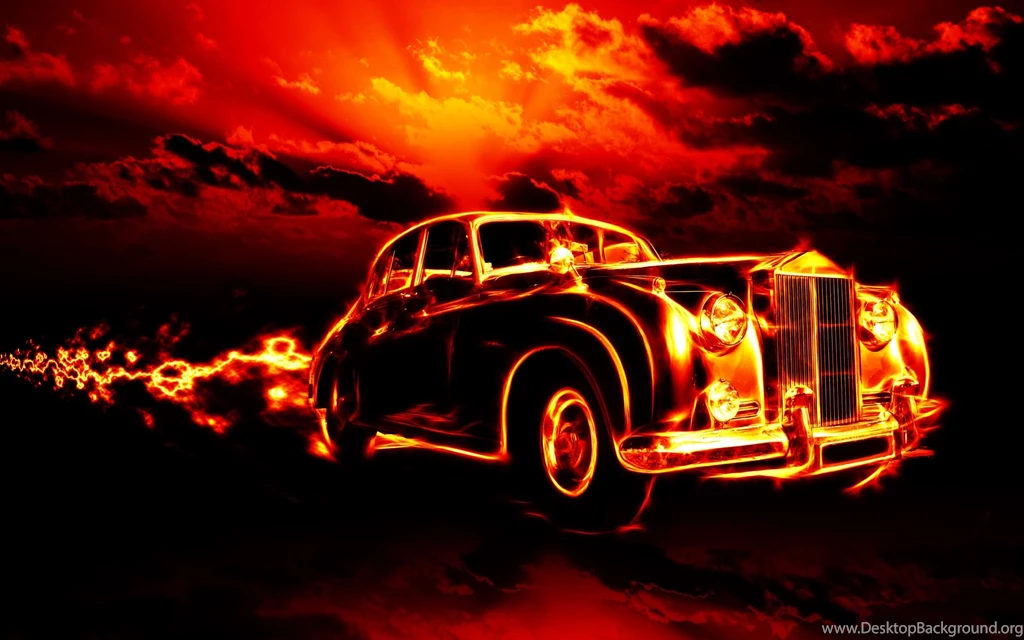 Car In Fire Wallpapers And Images Wallpapers, Pictures, Photos