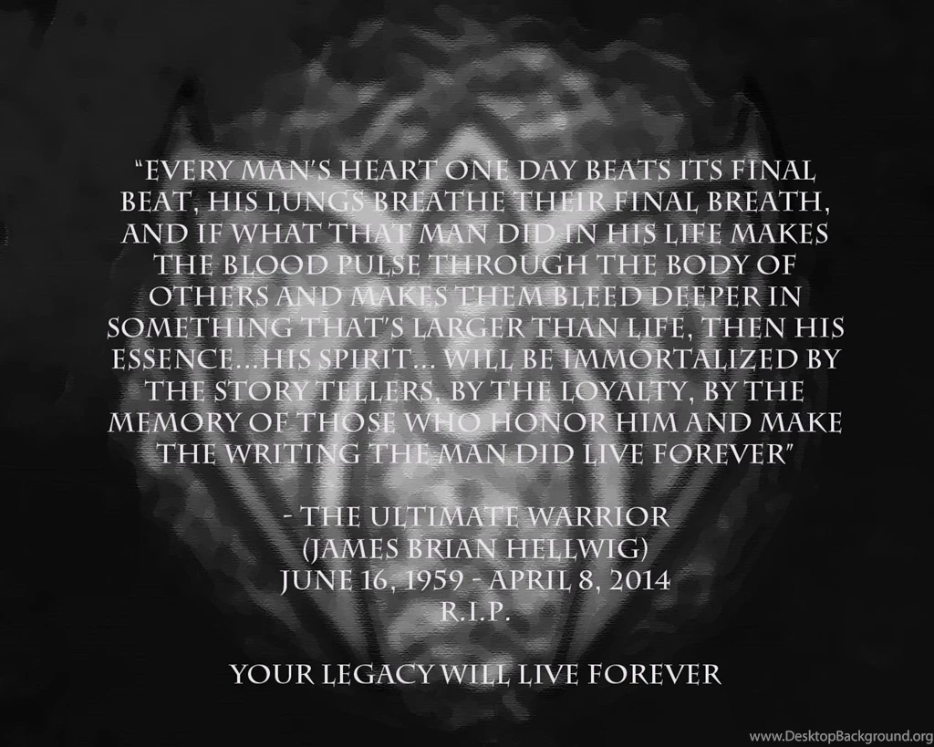 RIP Ultimate Warrior By XOriginalSinnX On DeviantArt