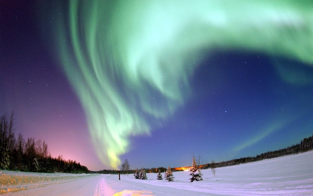 Download Wallpapers 2560x1600 Polar Lights, Sky, Stars, North Pole ...