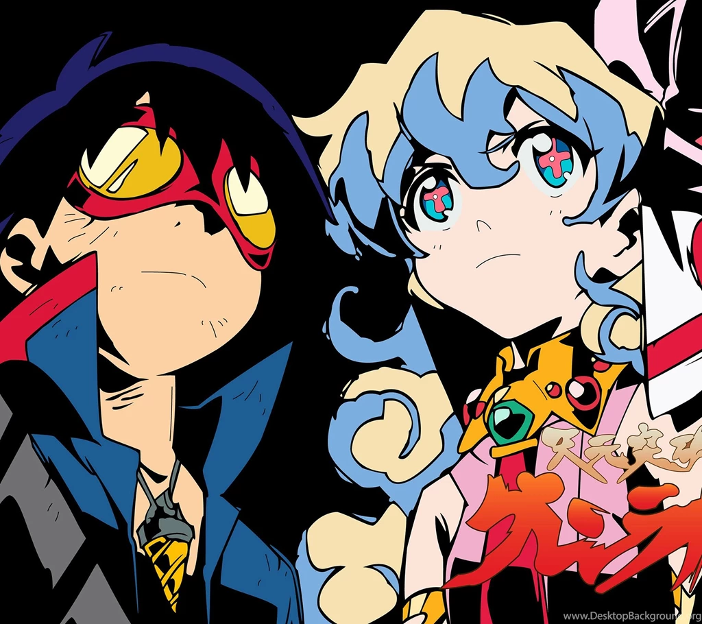 Nia Teppelin And Simon In Tengen Toppa Gurren Lagann Mobile