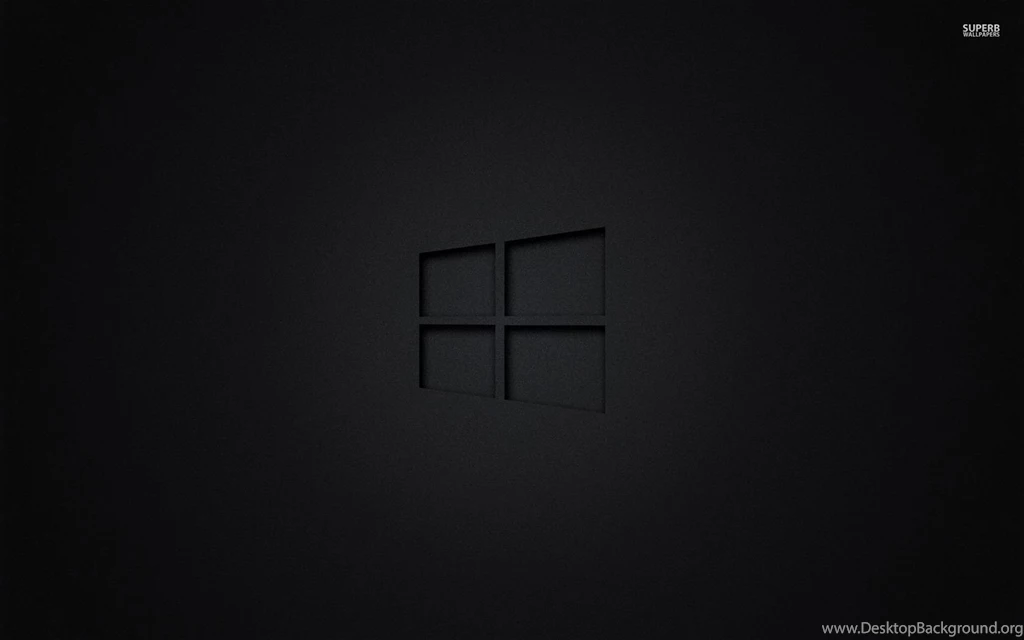 Windows 10 Transparent Logo On Black Wallpapers Computer ... Desktop ...