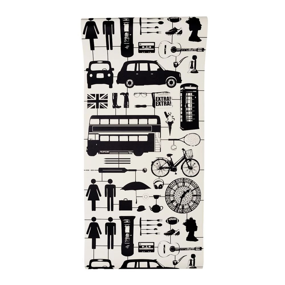 HOMEWARE :: Wallpapers :: Airfix London Wallpapers Black