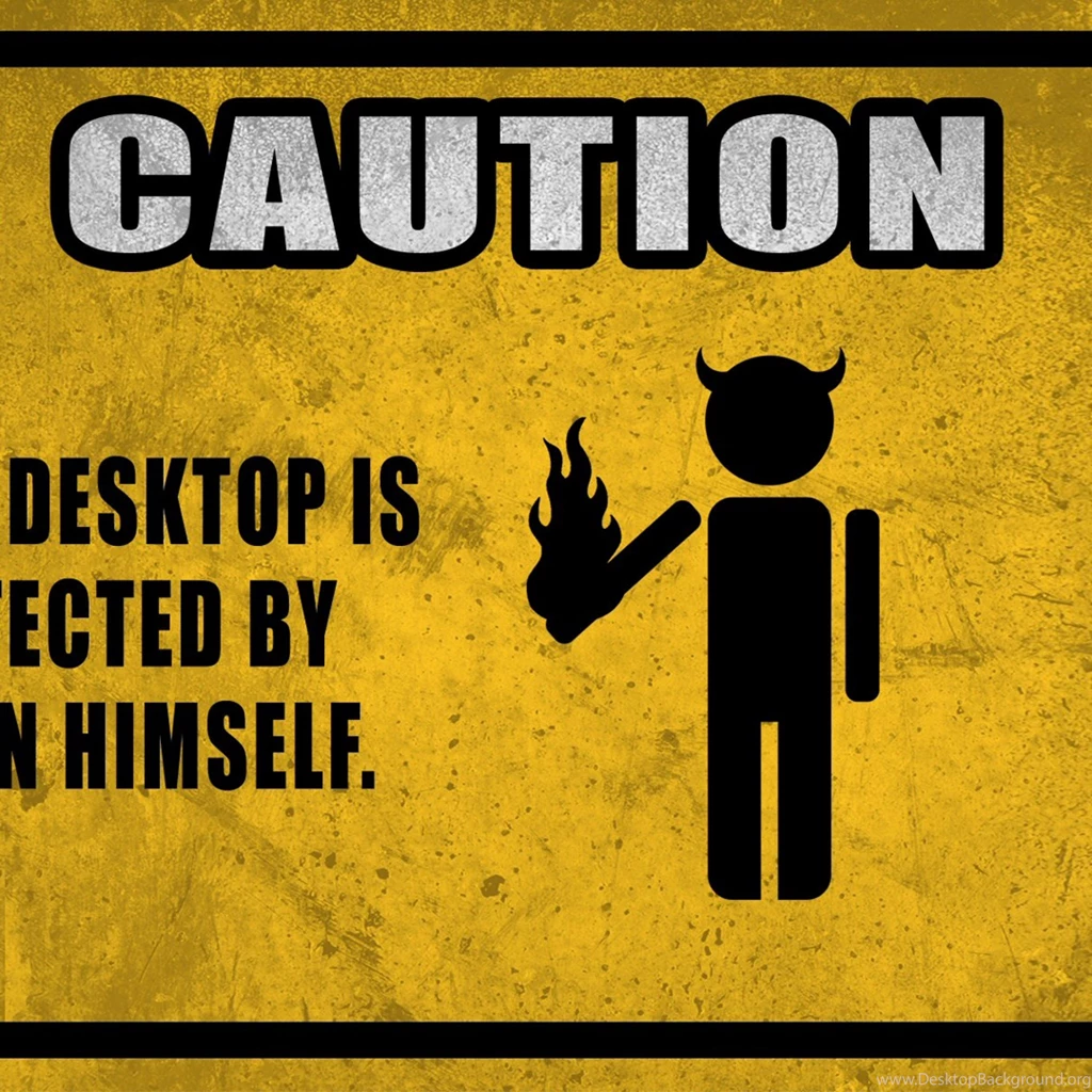 Desktop Protected By Satan iPad 3,4 & Air Wallpapers