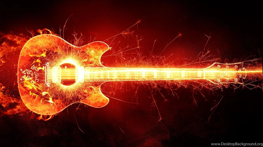 Blazing Guitar >> HD Wallpaper, Get It Now!