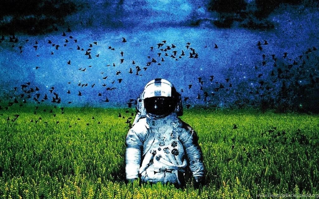 Astronaut Nasa Space Sci fi Wtf Psychedelic Artwork Painting ...