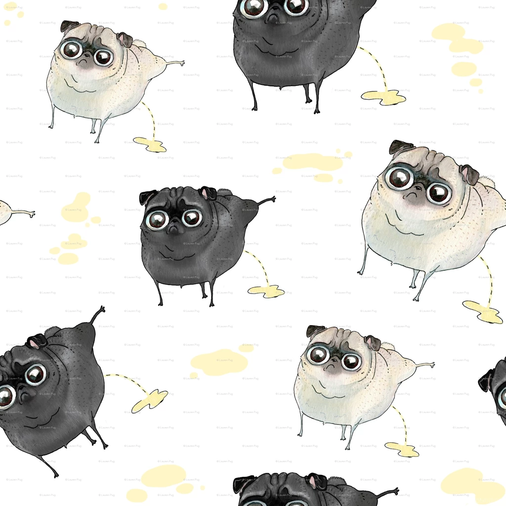 Pug Fabric, Wallpapers & Gift Wrap Spoonflower