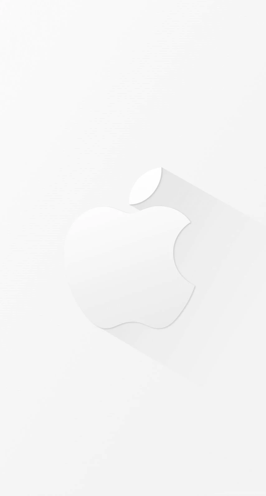 Cool White Apple Logo