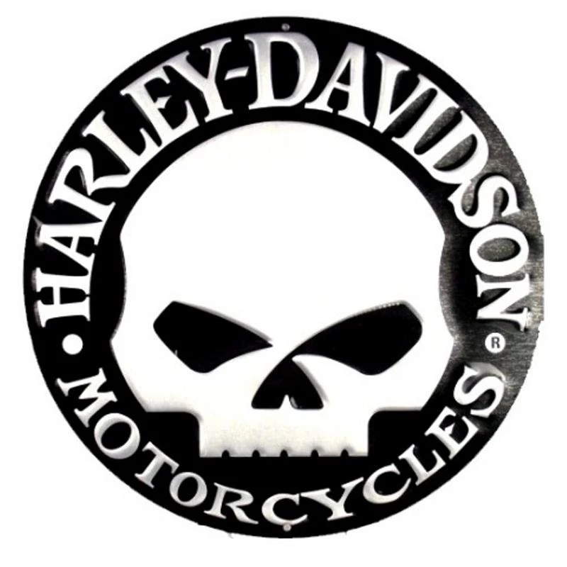 Wallpapers Skull Logo Harley Davidson Logoharley Tin Sign V ...