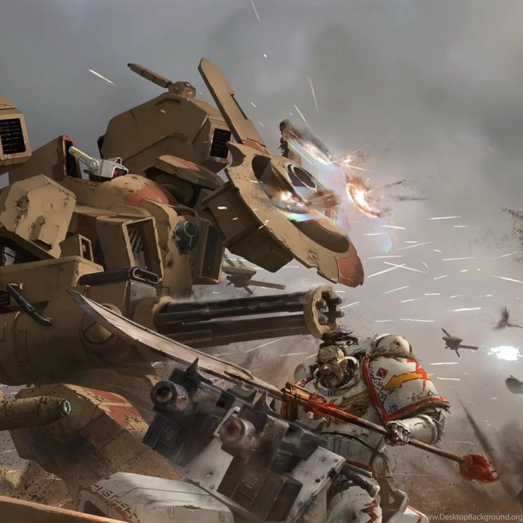 Tau Vs White Scars iPad 1 & 2 Wallpapers