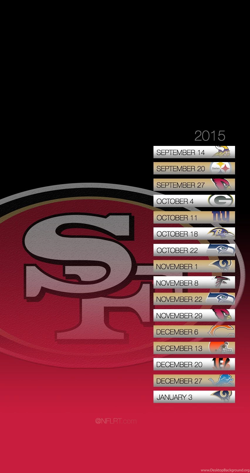 2015 NFL Schedule Wallpapers Page 8 Of 8 @NFLRT