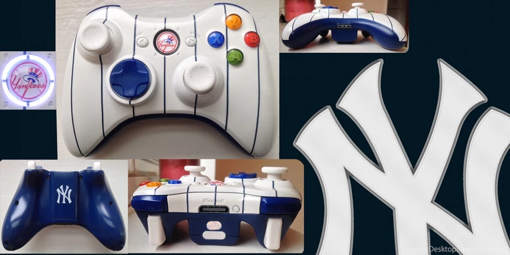 New York Yankees Custom Xbox Controller By Cardi Ology On Deviantart Desktop Background