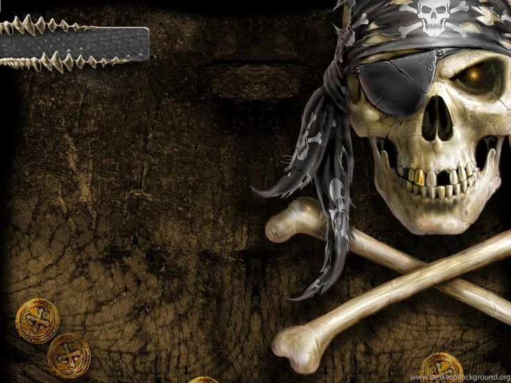 Image Detail For Free Pirates Skull Wallpapers Download The Free ...
