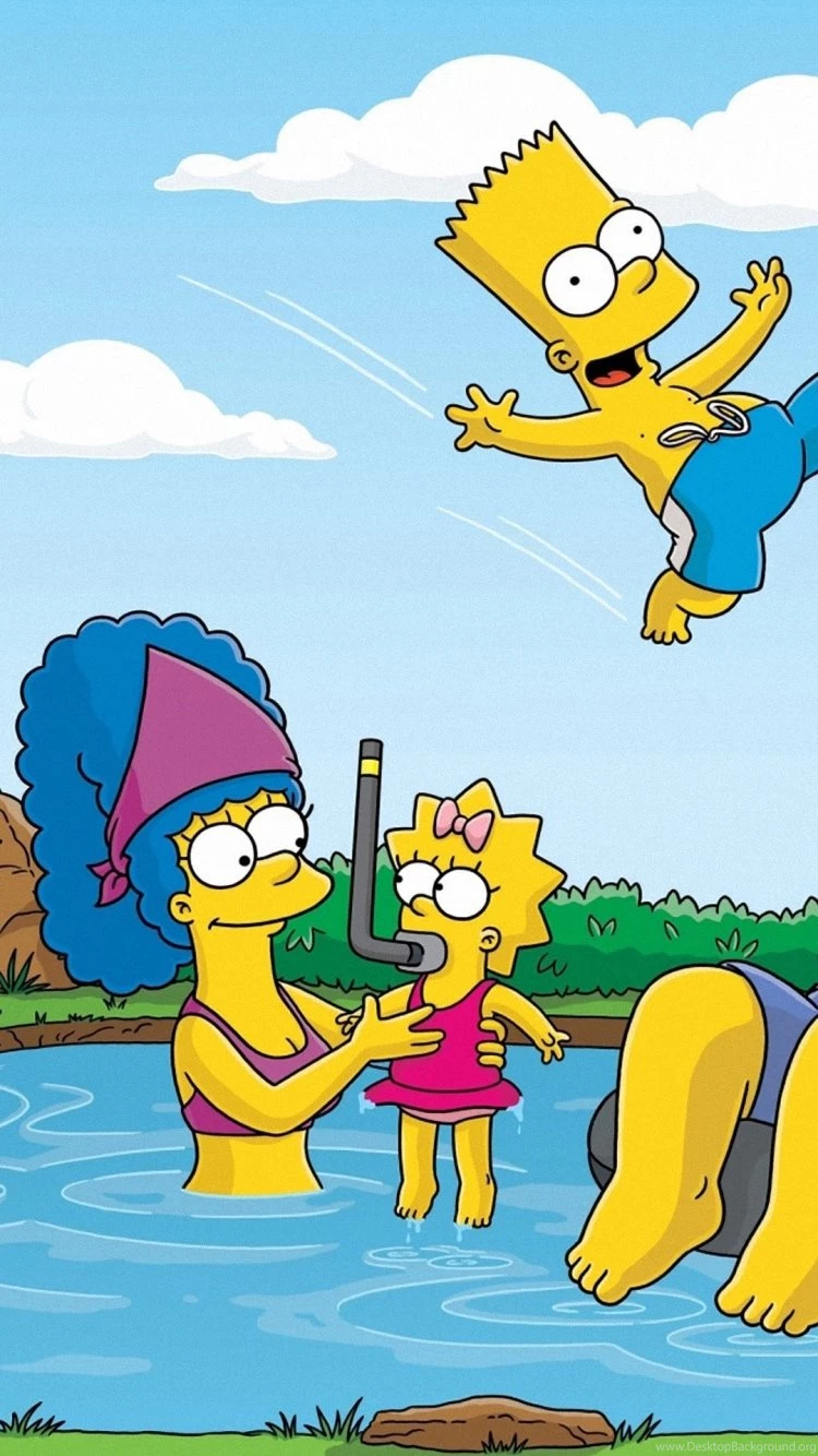 Full HD The Simpsons Summer Vacation iPhone 6 Plus Backgrounds ...