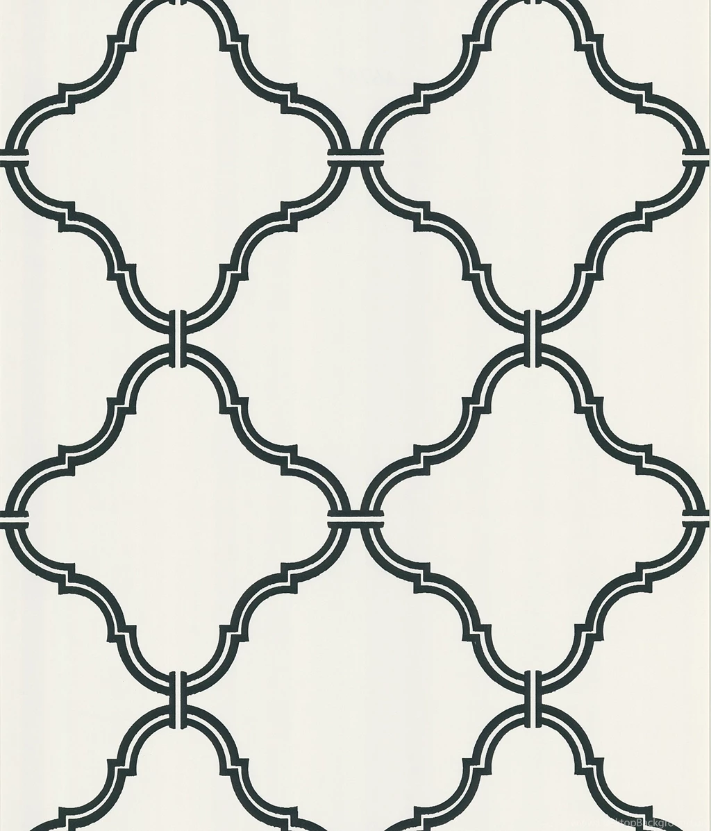 Estate Moroccan Grate Wallpapers In Black And White By Brewster ...